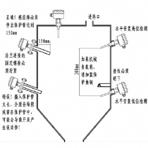 KMY505单棒振动式料位开关卫生型200mm